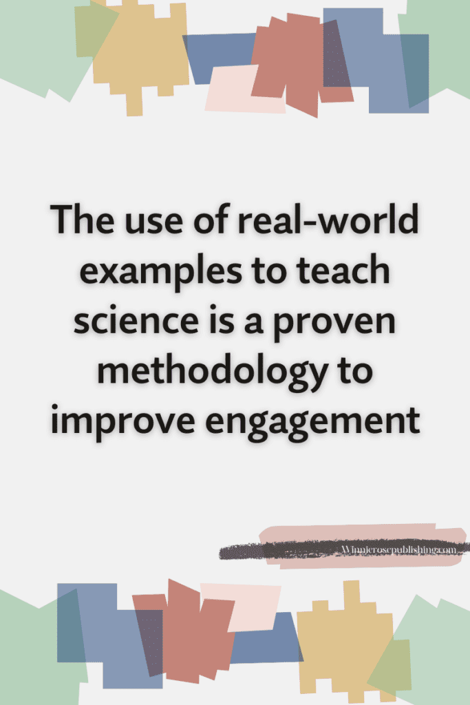 using real-world examples is a proven methodology