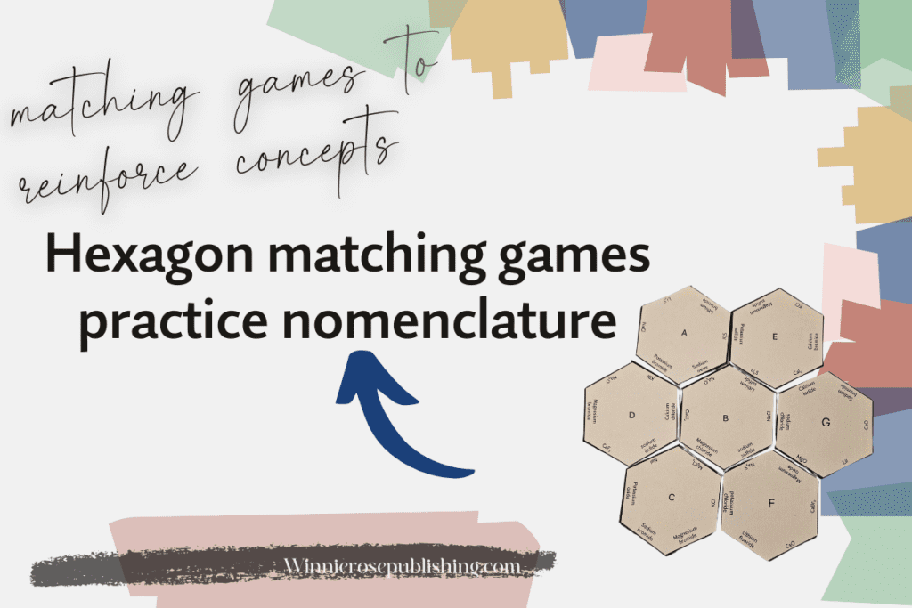practice nomenclature with matching games